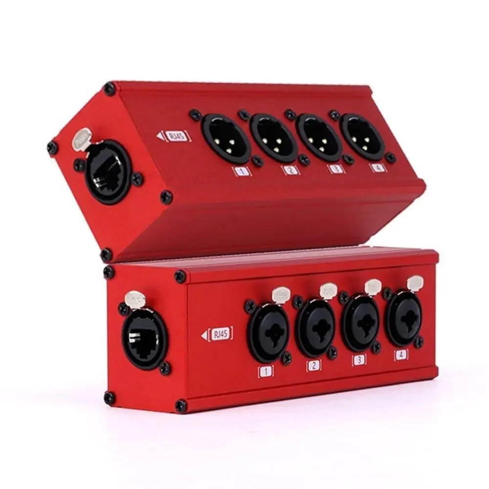 4 Channel 3 Pin Multi Network XLR Cable Breakout XLR Male and XLR 6.35 1/4